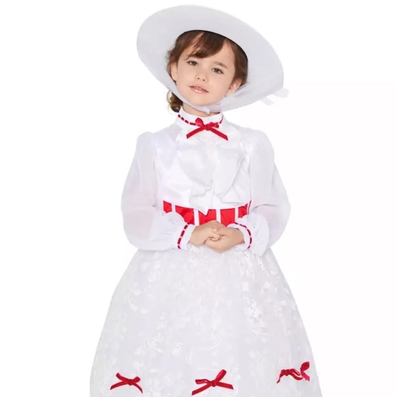 Disney's Mary Poppins White and Red Dress - Picture 8 of 9